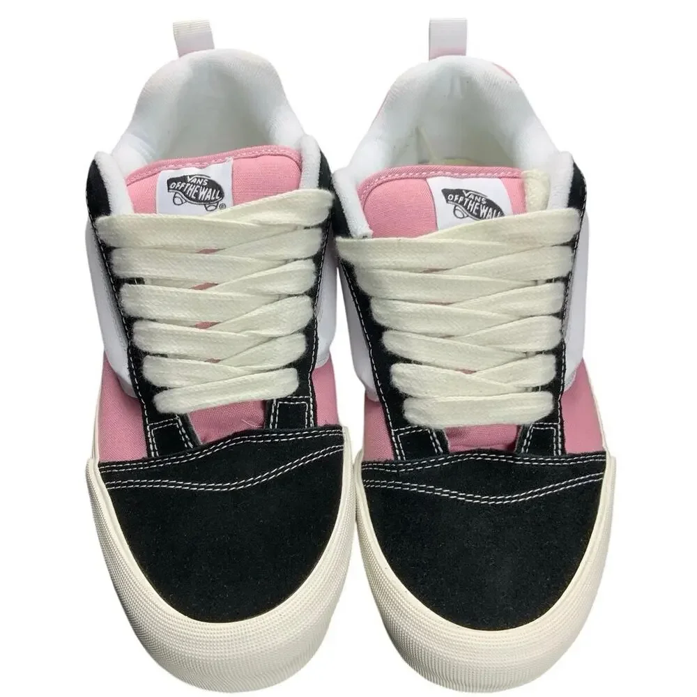 Vans Old Skool Shoes Mens 9.5 Womens 11 Pink Black White Sneakers NWOT *see pics